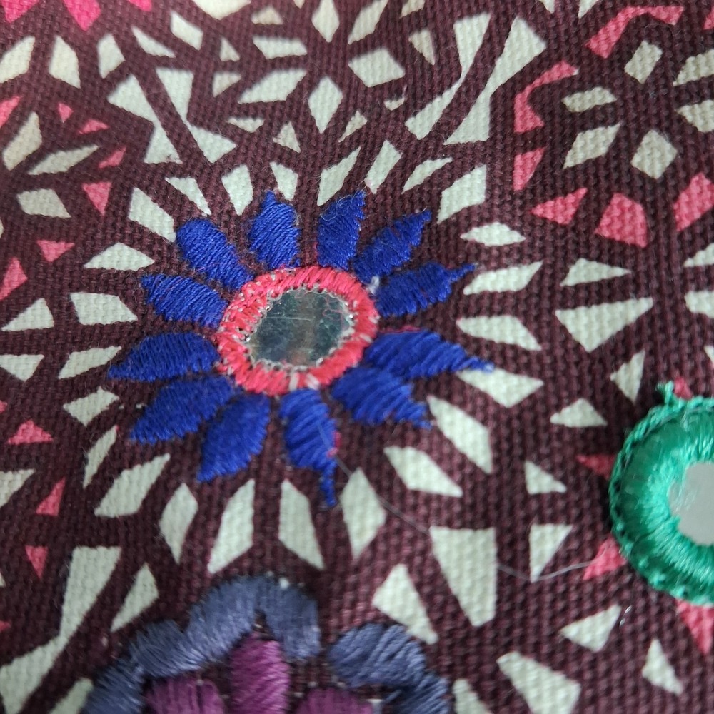 CHRISTOPHE SAUVAT Embroidered Multicolor Cropped Jacket - Picture 7 of 16